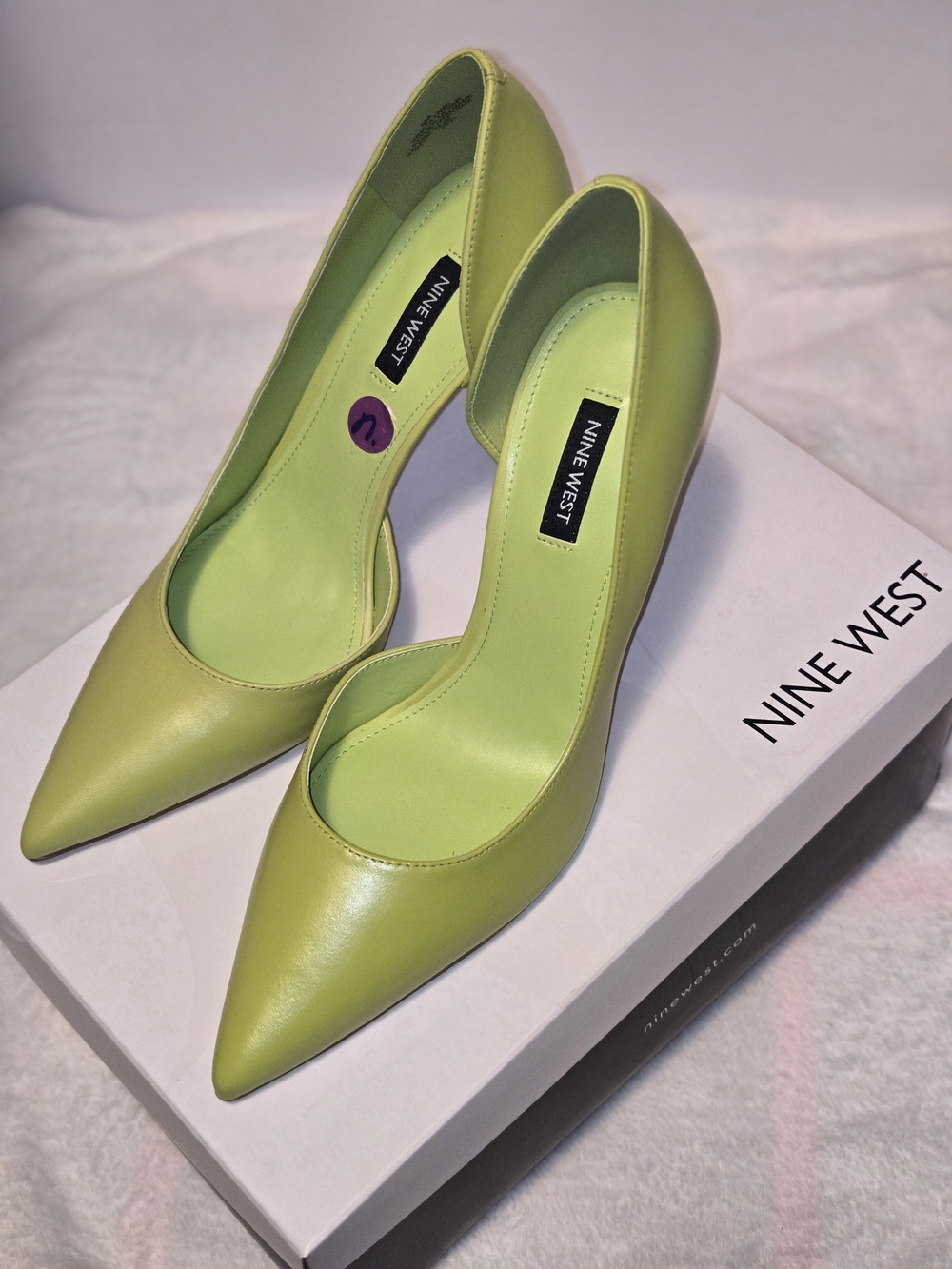 Nine West Women's Pointed-Toe Pump in Lime